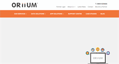 Desktop Screenshot of oriium.co.uk