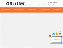 Tablet Screenshot of oriium.co.uk
